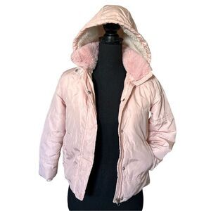 Girls B Hip by ME JANE Light Pink Hooded Puffer Coat Sz 7